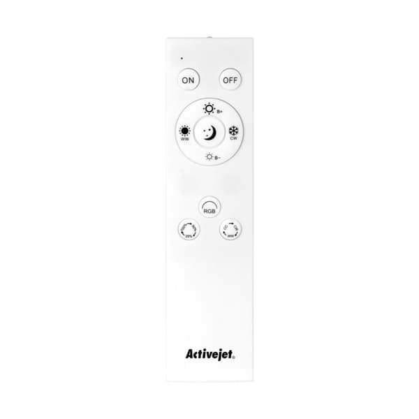 Moderne LED dæmpbar loftslampe Activejet PANAMA RGB trådløs fjernbetjening