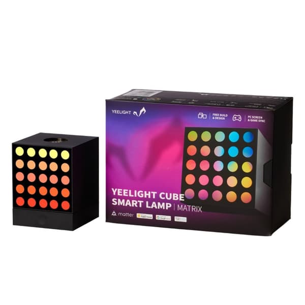 Yeelight Cube Älykäs pöytävalaisin Wi-Fi/Bluetooth musta