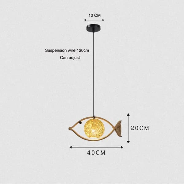 Fiskformad Kandelaber, 2 Huvud Design, E27 Lampa Kompatibel,ingen glödlampa, Enkel huvud