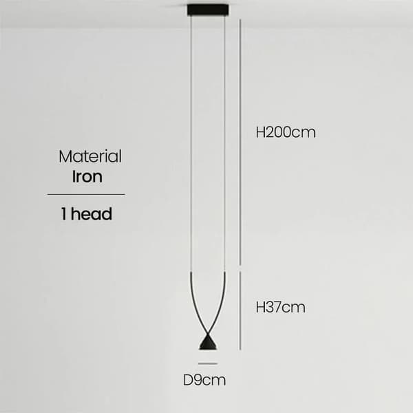 Moderne Kandelaber Lys, Elegant Design,1 hoved, varm hvid