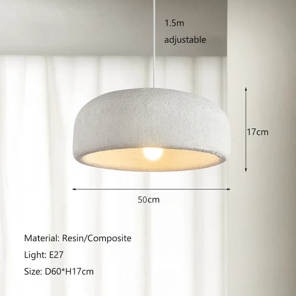 Nordisk Pendellampe, Justerbar Højde, Moderne Stil,D50cm-a, 3 skiftbare lys