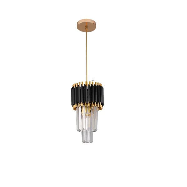 Modern taklampa, energieffektiv, dimbar funktionalitet,20cm svart