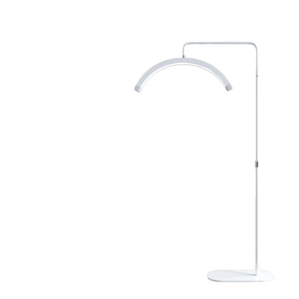 Fosoto Arc Fotolampa, 45W Utgång, Justerbar Färgtemperatur 3200K-5600K,Vit med diamant
