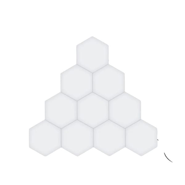 Modulære hexagonale LED væglamper, berøringsfølsom kontrol, nem installation,10, EU