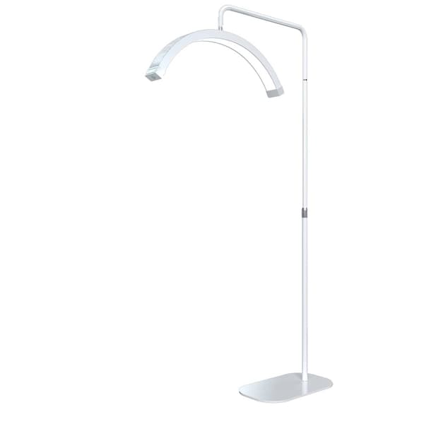 LED Halvmåne Lampa, Justerbar Ljusstyrka 0%-100%, Hög CRI 90+,VIT FT-Y9