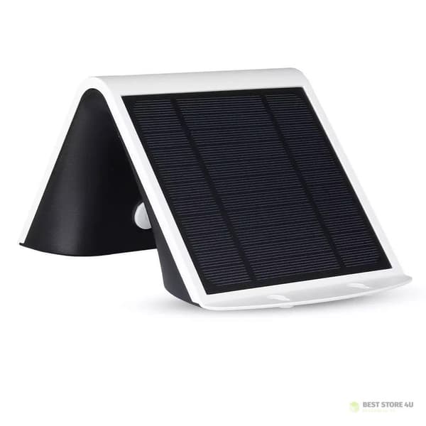Solcellsprojektor 3W LED Vit+Svart V-TAC VT-768 4000K 400lm