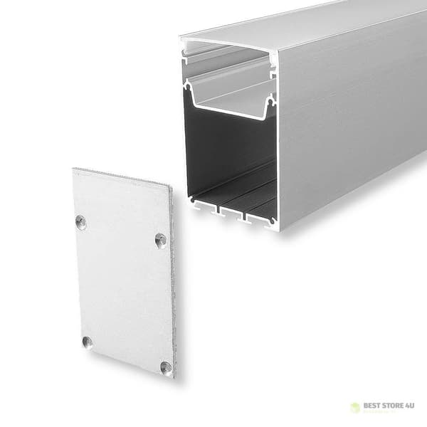 V-TAC Aluminiumprofil 2mb Anodiserad, Mjölkfärgad 50x75mm VT-8127