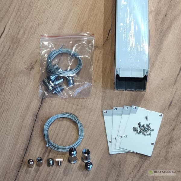 V-TAC Aluminiumprofil 2mb Anodiserad, Mjölkfärgad 50x75mm VT-8127
