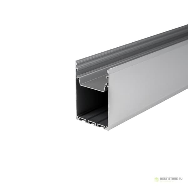 V-TAC Aluminiumprofil 2mb Anodiserad, Mjölkfärgad 50x75mm VT-8127