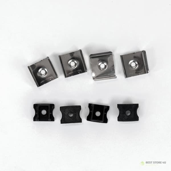 V-TAC Aluminiumprofil 2mb Svart, Svart Hölje VT-8110