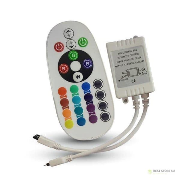 RGB LED-nauhanohjain 72W infrapuna 24 painiketta V-TAC VT-2472