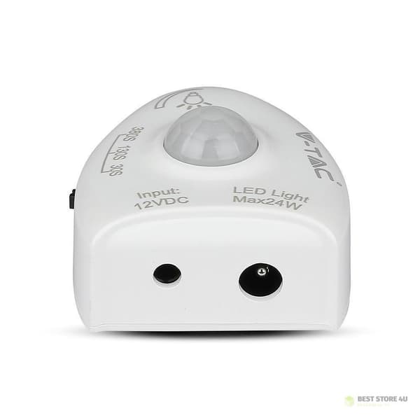V-TAC LED Natlampe Bevægelsessensor Enkeltseng VT-8067 4000K 260lm 3 års garanti