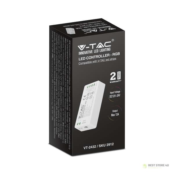Himmenninohjain V-TAC RGB 12A/MAX 12V-144W 24V-288W VT-2432