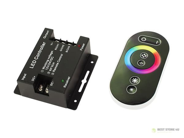 70-939# RGB LED-remsa-kontroller för Z-fjärrkontroll RF Svart