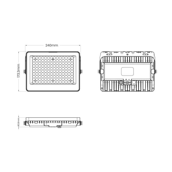 FOKUS AURINKOVALAISIN 100W 1300LM 6000K