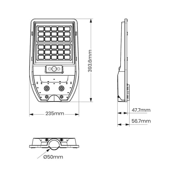 SOLLANTERNA VIA 50W 500LM 6000K