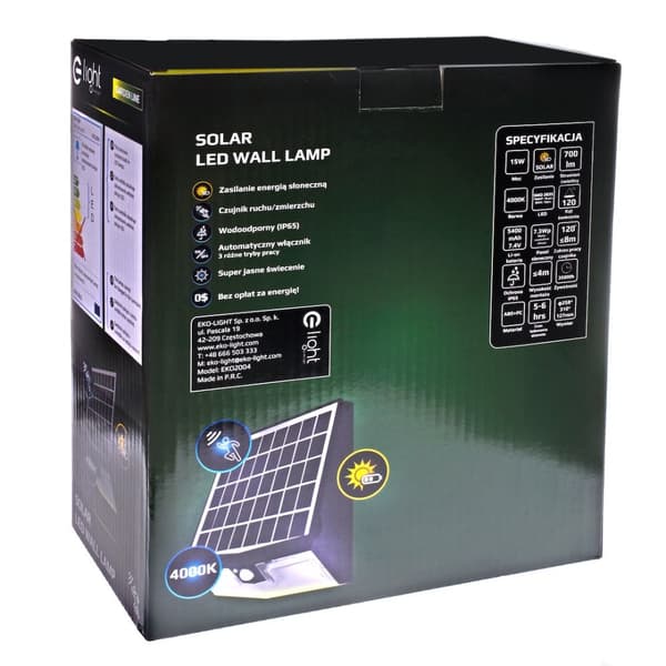 AURINKOLAMPUN MUUNTAJA 15W 4000K