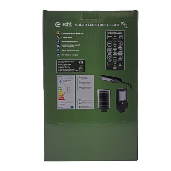 SOLAR GATULAMPA 15W 4000K