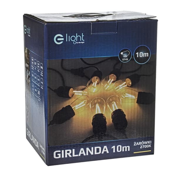 GARLAND 10 METRIÄ HEITKUPOLTTULLA 10X1,5W