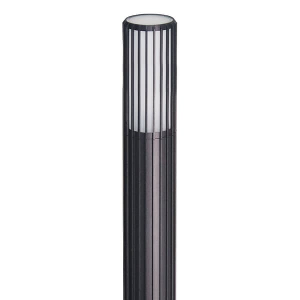 VERTIKAL SVART TRÄDGÅRDSLAMPA 1XGU10 IP44