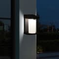Miniatyrbillede 5 af 6: Sæt med 2 solcelledrevne spotlights - LUMISKY - LUSTY - H18 cm - Væglampe med bevægelsessensor - Hvid LED