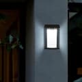 Miniatyrbillede 2 af 6: Sæt med 2 solcelledrevne spotlights - LUMISKY - LUSTY - H18 cm - Væglampe med bevægelsessensor - Hvid LED