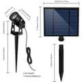 Miniatyrbild 5 av 6: Fyra 4-i-1 solcellsspotlights att fästa eller klistra på - LUMISKY - ROUNDY - H27 cm - Kallvit LED