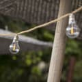 Miniatyrbillede 5 af 5: Solcellelyskæde - LUMISKY - FANTASY CORD SOLAR - 7,50 m - Reb 10 transparente lys - Varm hvid LED