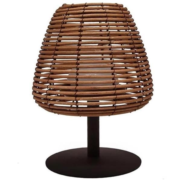 Sladdlös bordslampa - LUMISKY - BOHEME - H25 cm - Naturrotning - Varmvit och vit LED