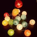 Miniatyrbillede 4 af 4: Solcellelyskæde - LUMISKY - MIMY COLORS SOLAR - 3,80 m - Vatrondeller - 10 pærer - Varm hvid LED