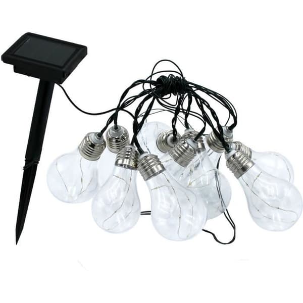Solcellslampa - LUMISKY - FANTASY STAR SOLAR - 3.75 m - 10 mikrokopparfärgade ljusslingor - Varmvit LED