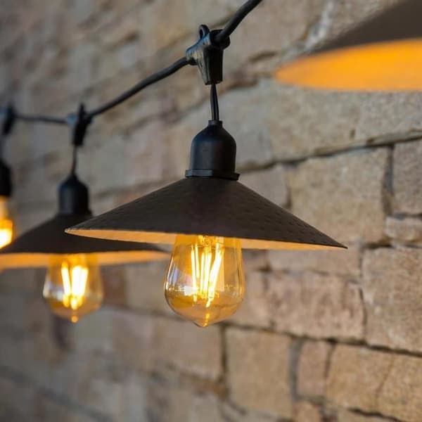 Solcellsgirlang för utomhusbelysning - LUMISKY - VINTY LIGHT SOLAR - 6 m - 10 glödlampor - varmvit LED