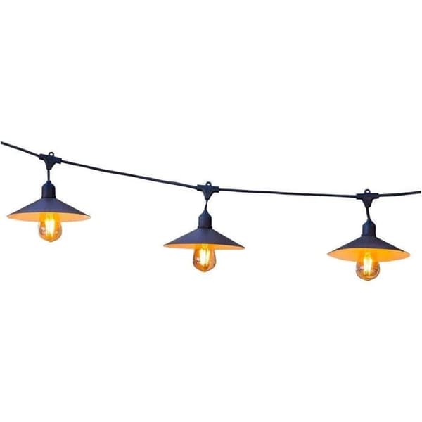Solcellsgirlang för utomhusbelysning - LUMISKY - VINTY LIGHT SOLAR - 6 m - 10 glödlampor - varmvit LED
