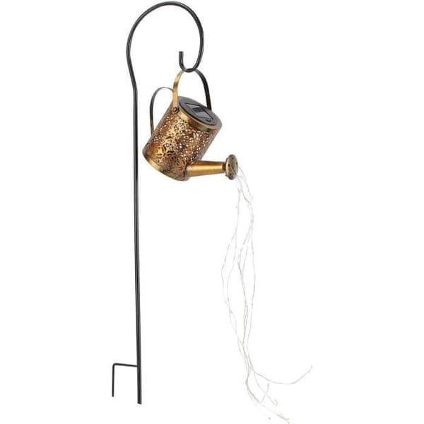 Dekorativ LED solcellefyr til plante - LUMISKY - ARROSY - H78 cm - Vandkandeform