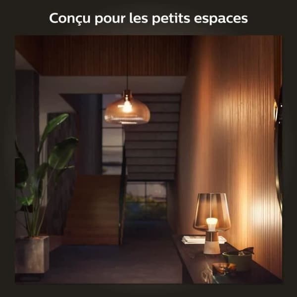 Philips Hue White, E27 ansluten LED-lampa, motsvarande 60 W, 800 lumen, Bluetooth-kompatibel, 4-pack