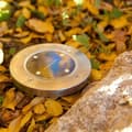 Miniatyrbillede 3 af 4: Sæt med 8 runde solcelleprojektører i rustfrit stål til indbygget eller indbygget installation - LUMISKY - DECKY - Kold hvid LED - Ø12 cm
