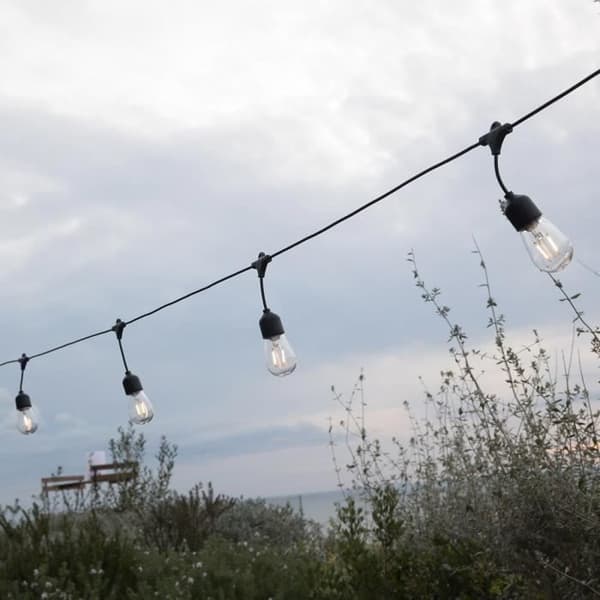 Aurinkokennovalosarja - LUMISKY - MAFY SOLAR - 6,50 m - 10 vintage-lamppua - lämmin valkoinen LED