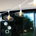 Miniatyrbillede 5 af 6: Udendørs lyskæde - LUMISKY - CHIC WHITE LIGHT - 6 m - 10 pærer - E27 - varm hvid LED