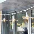 Miniatyrbillede 2 af 6: Udendørs lyskæde - LUMISKY - CHIC WHITE LIGHT - 6 m - 10 pærer - E27 - varm hvid LED