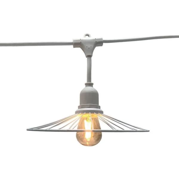 Udendørs lyskæde - LUMISKY - CHIC WHITE LIGHT - 6 m - 10 pærer - E27 - varm hvid LED
