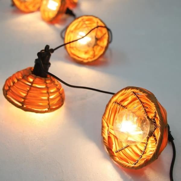 Utomhusbelysningsgirlang - LUMISKY - COTTAGE - 5,70 m - 10 transparenta glober - Varmvit LED