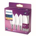 Miniatyrbild 1 av 4: Philips, 3-pack E27 LED 40W-lampor, varmvit