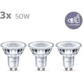 Miniatyrbillede 2 af 4: Philips GU10 LED-pærer - 3-pak - 50W - Varm hvid - Indendørsbelysning