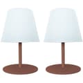 Miniatyrbild 1 av 4: Set med 2 trådlösa bordslampor - LUMISKY - TWINS - Terrakotta - H16 cm - LED