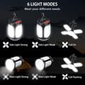 Miniatyrbillede 2 af 5: Bomclap 1200mAh LED solfyldt campinglanterne genopladelig via USB | 6 tilstande inkl. SOS | Vandafvisende IP64 | Transportabelt telt og udendørs lampe