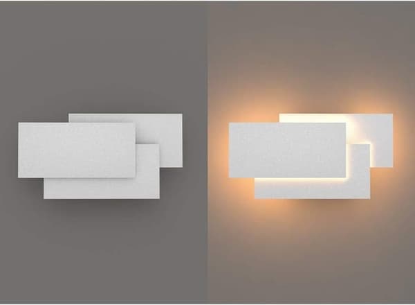 Bomclap LED Vägglampa 12W 1920LM Varmvit 3000K, Modern Inomhusbelysning för Sovrum & Hall, Ej Dimmbar