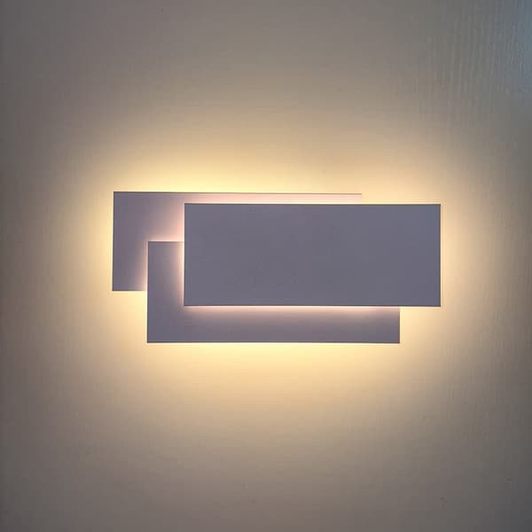 Bomclap LED Vägglampa 12W 1920LM Varmvit 3000K, Modern Inomhusbelysning för Sovrum & Hall, Ej Dimmbar