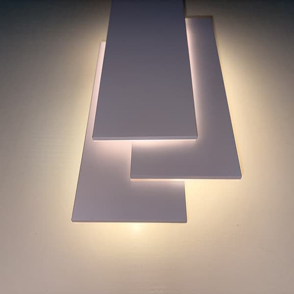 Bomclap LED Vägglampa 12W 1920LM Varmvit 3000K, Modern Inomhusbelysning för Sovrum & Hall, Ej Dimmbar