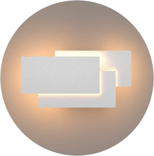 Bomclap LED Vägglampa 12W 1920LM Varmvit 3000K, Modern Inomhusbelysning för Sovrum & Hall, Ej Dimmbar