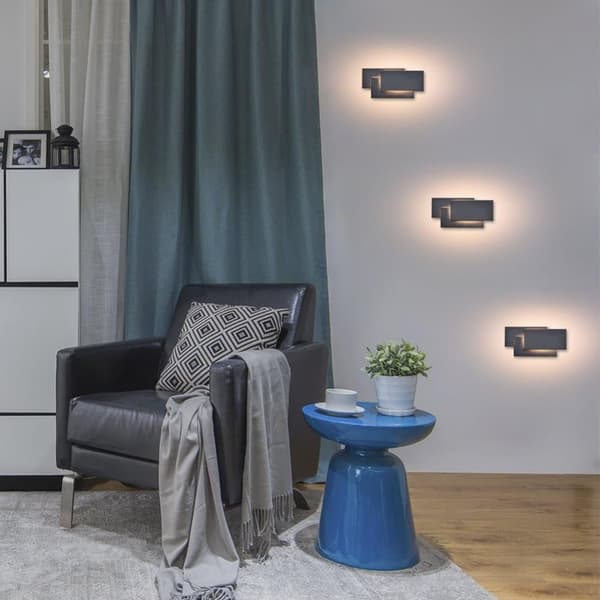 Bomclap Moderne LED Væglampe 12W Varm Hvid, Belysning til Stue og Soveværelse, Udestue/Gang, Ikke Dæmpbar